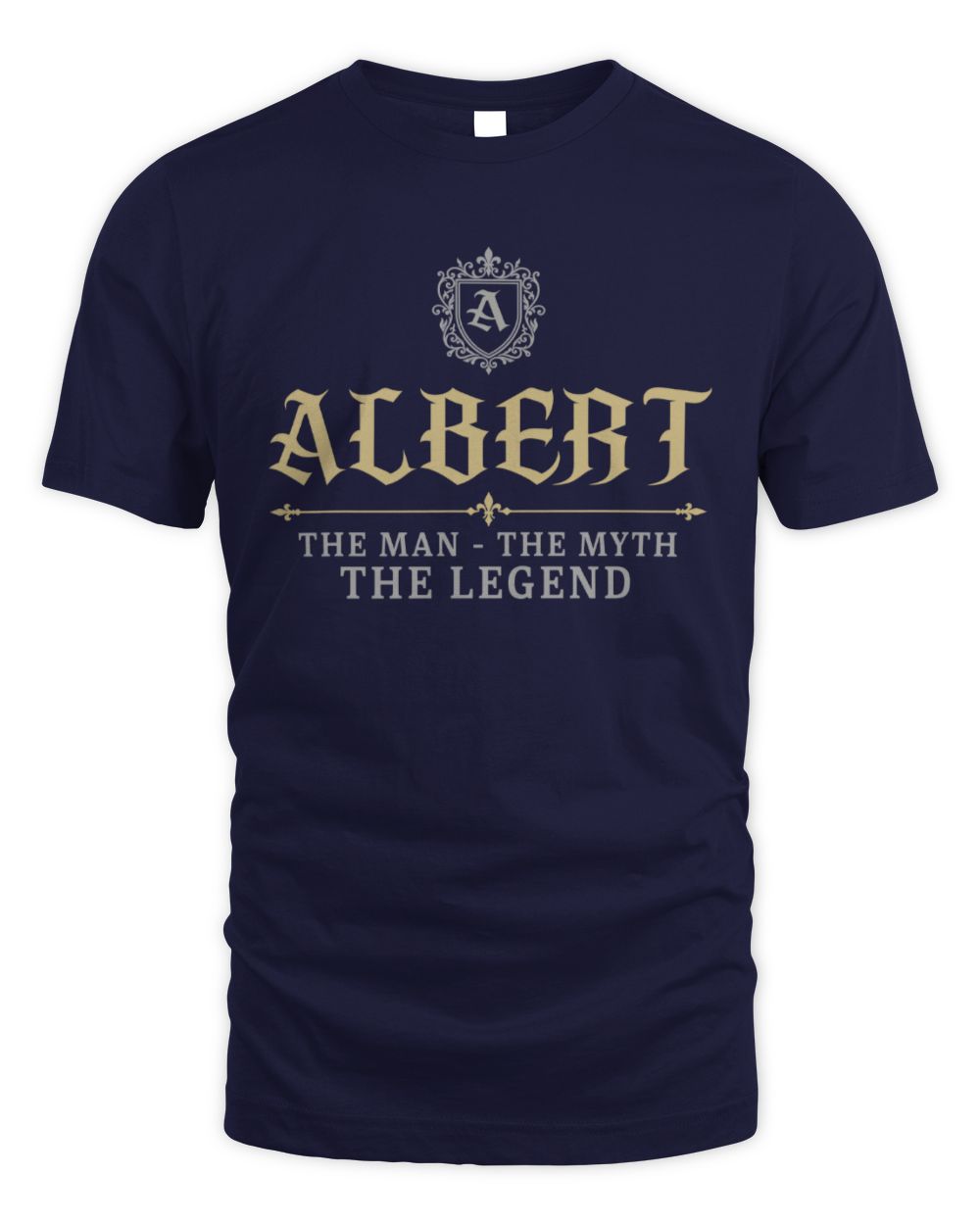 The Man The Myth The Legend Western Shirt ALBERT M1-78 / Unisex Standard T-Shirt / navy