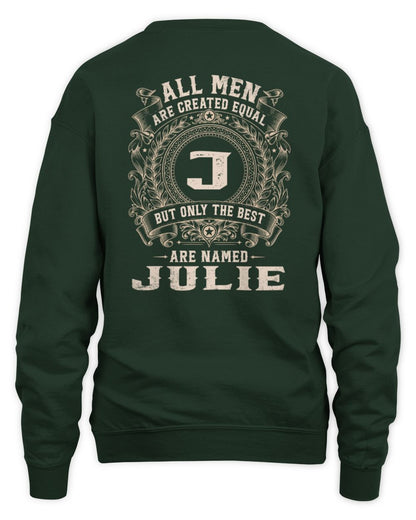 All Men Are Created Equal Cool Logo Shirt JULIE M1-60 / Unisex Sweatshirt / forest green