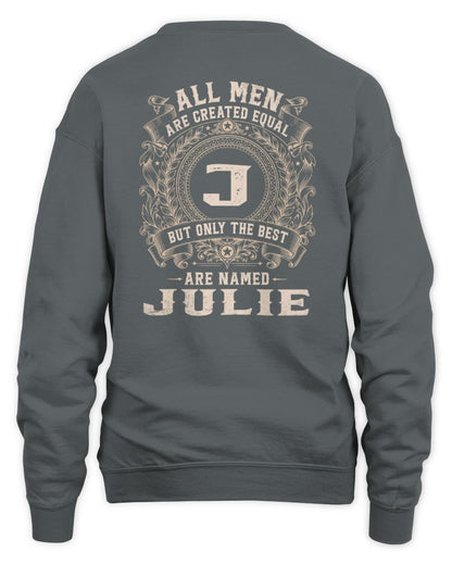All Men Are Created Equal Cool Logo Shirt JULIE M1-60 / Unisex Sweatshirt / charcoal