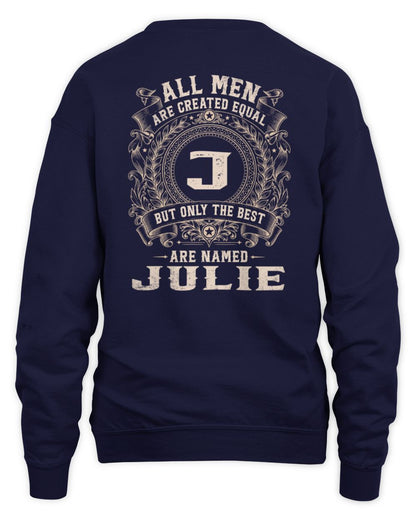 All Men Are Created Equal Cool Logo Shirt JULIE M1-60 / Unisex Sweatshirt / navy