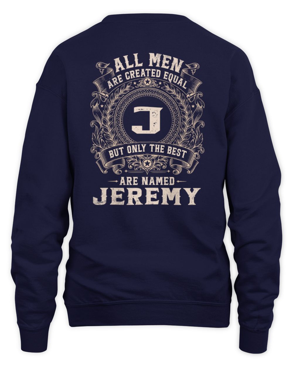 All Men Are Created Equal Cool Logo Shirt JEREMY M1-60 / Unisex Sweatshirt / navy