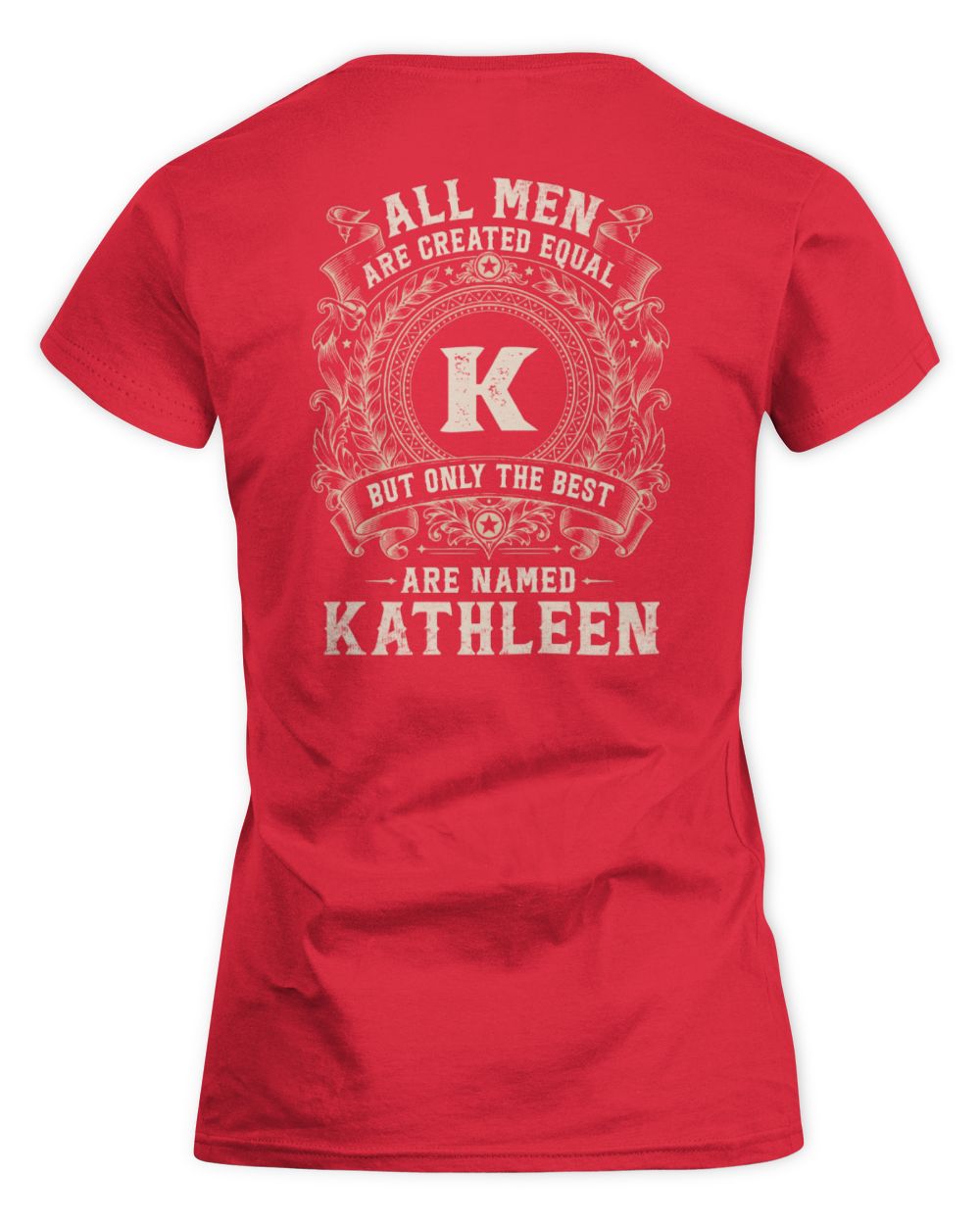 All Men Are Created Equal Cool Logo Shirt KATHLEEN M1-60 / Women's Standard T-Shirt / red