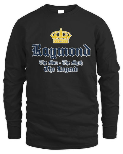 The Man The Myth The Legend Corona Beer T-Shirt RAYMOND M1-S83 / Men's Long Sleeved T-Shirt / black