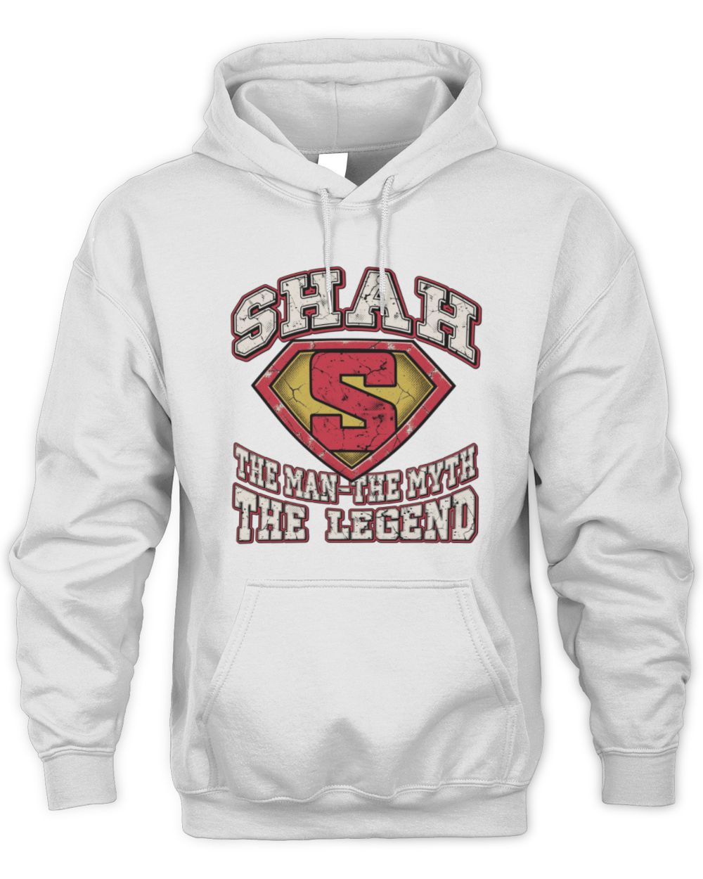 The Man The Myth The Legend Superman Graphic T-Shirt SHAH M1-74 / Unisex Hoodie / white