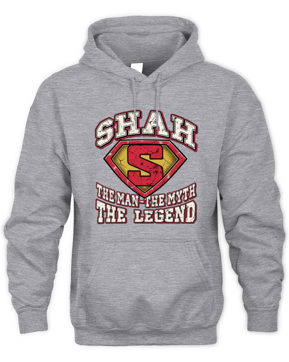 The Man The Myth The Legend Superman Graphic T-Shirt SHAH M1-74 / Unisex Hoodie / sport grey