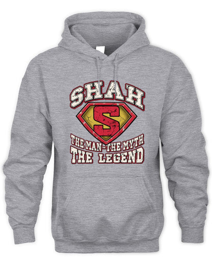 The Man The Myth The Legend Superman Graphic T-Shirt SHAH M1-74 / Unisex Hoodie / sport grey