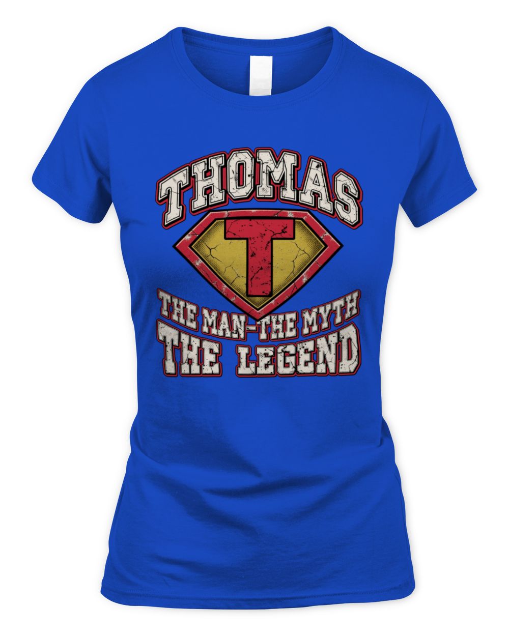 The Man The Myth The Legend Superman Graphic T-Shirt THOMAS M1-74 / Women's Standard T-Shirt / royal