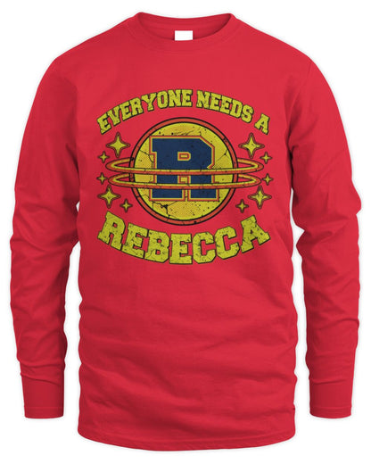 Everyone Needs a Your Name Shirt REBECCA M1-76 / Men's Long Sleeved T-Shirt / red