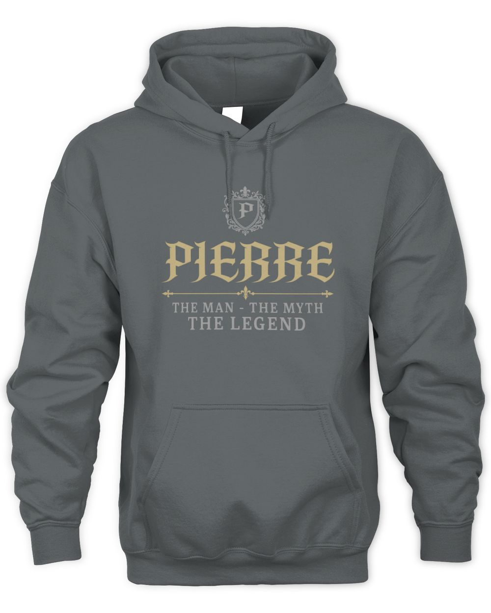 The Man The Myth The Legend Western Shirt PIERRE M1-78 / Unisex Hoodie / charcoal