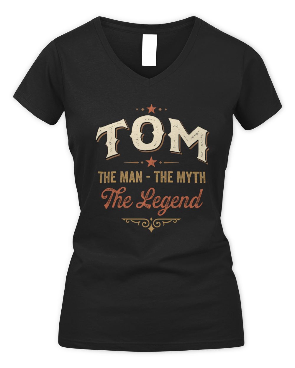 I'm Name I'm Not Rude I Just Have The Balls Funny T-Shirt TOM M1-77 / Women's V-Neck T-Shirt / black