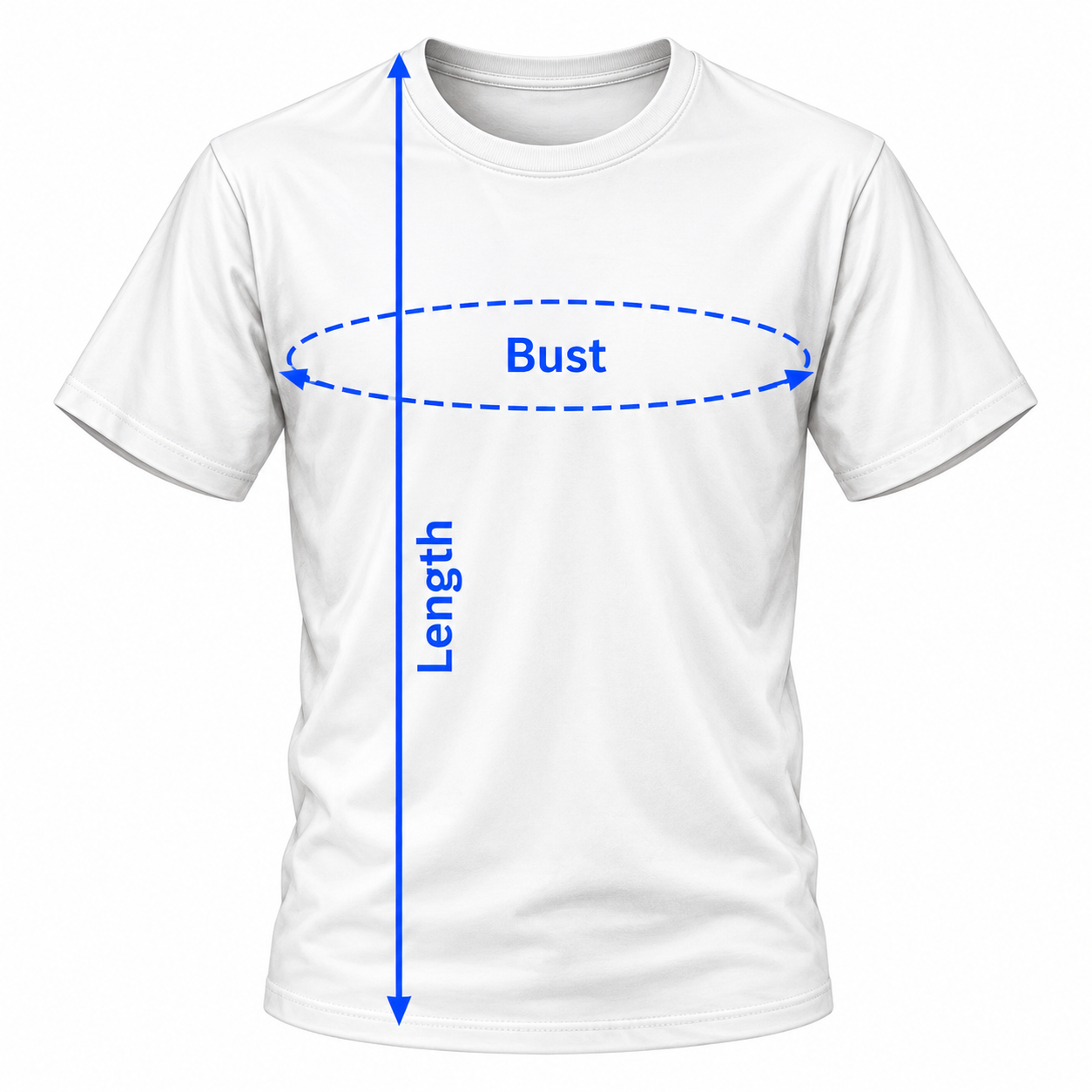 Women's Standard T-Shirt size chart