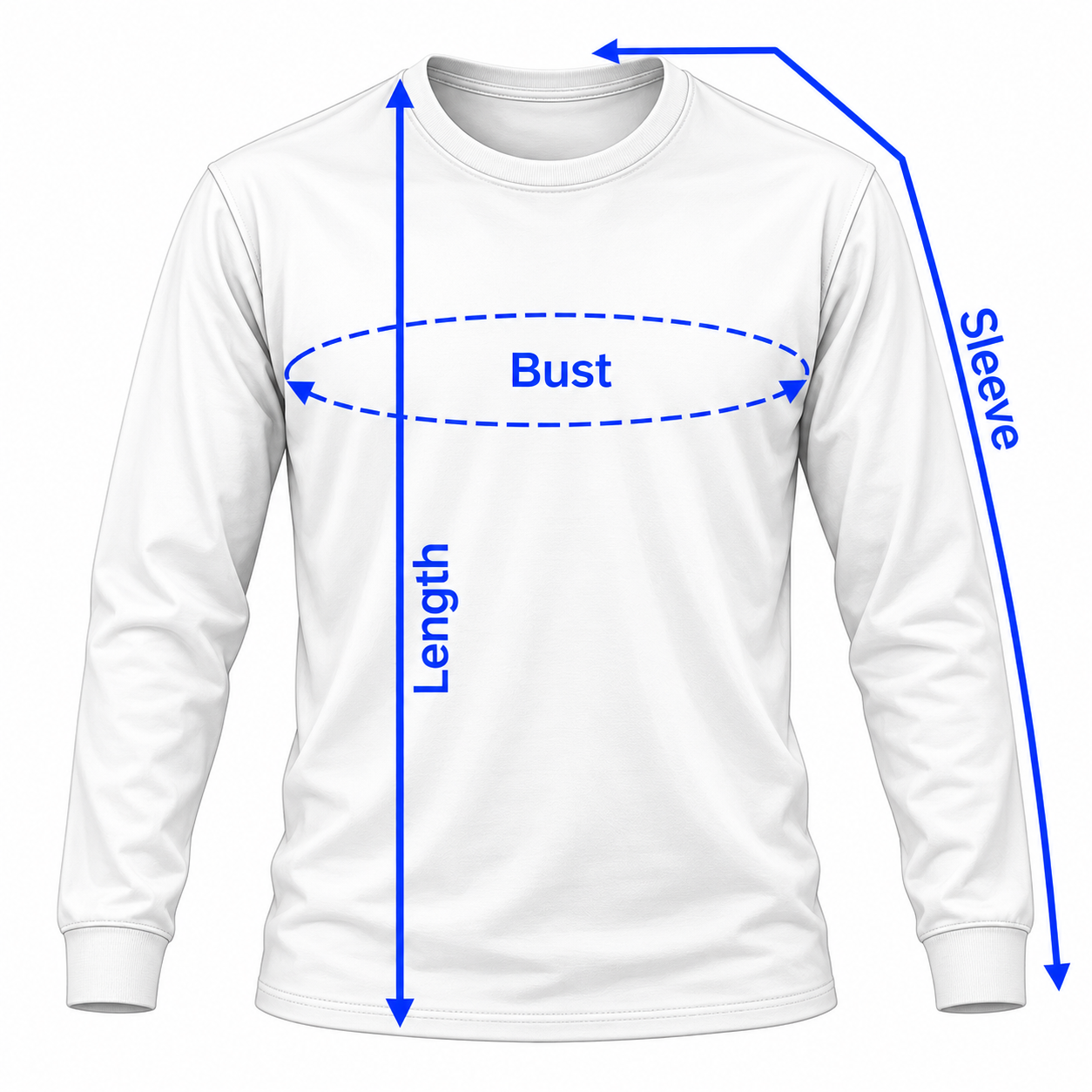 Unisex Sweatshirt size chart