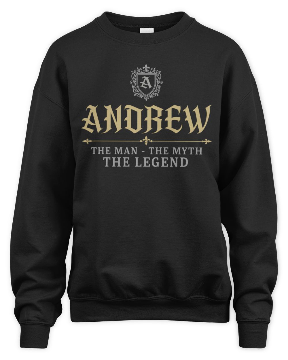The Man The Myth The Legend Western Shirt ANDREW M1-78 / Unisex Sweatshirt / black