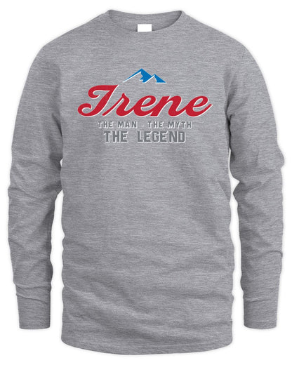 The Man The Myth The Legend Coors Light Beer T-Shirt IRENE M1-S84 / Men's Long Sleeved T-Shirt / sport grey