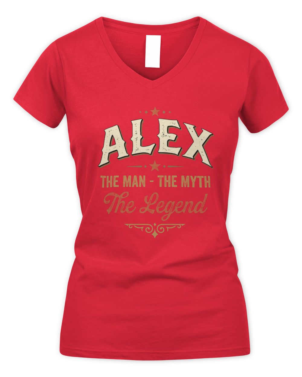 I'm Name I'm Not Rude I Just Have The Balls Funny T-Shirt ALEX M1-77 / Women's V-Neck T-Shirt / red