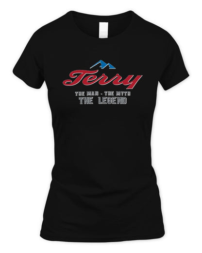 The Man The Myth The Legend Coors Light Beer T-Shirt TERRY M1-S84 / Women's Standard T-Shirt / black