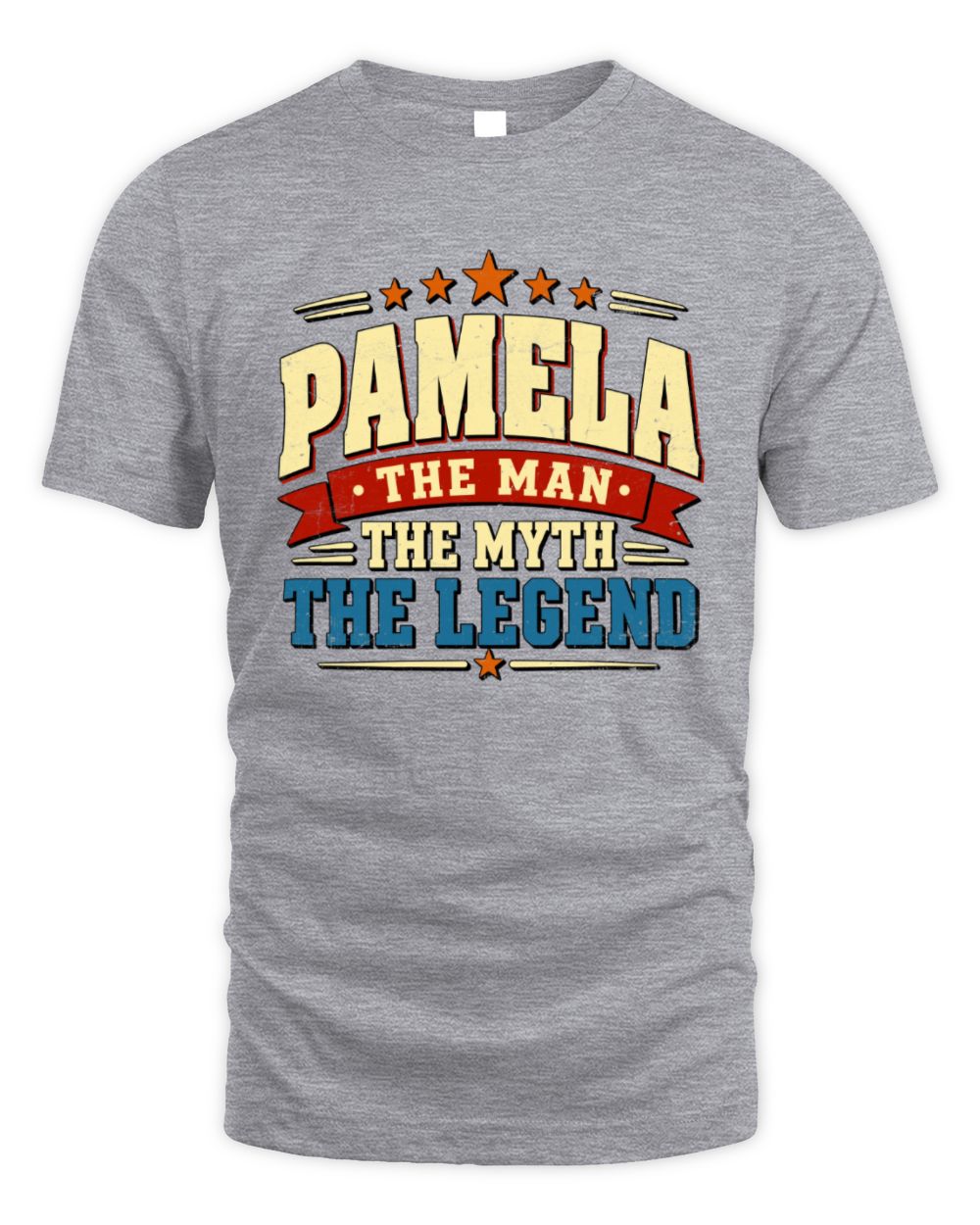 The Man The Myth The Legend Ribbon Vintage T-Shirt PAMELA M1-56 / Unisex Standard T-Shirt / sport grey