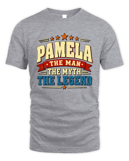 The Man The Myth The Legend Ribbon Vintage T-Shirt PAMELA M1-56 / Unisex Standard T-Shirt / sport grey