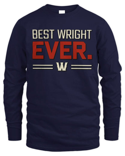 Best Your Name Ever Cool Shirt WRIGHT M1-58 / Men's Long Sleeved T-Shirt / navy
