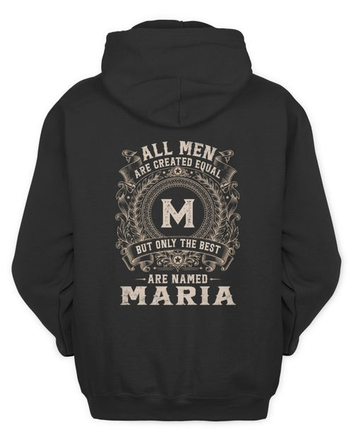All Men Are Created Equal Cool Logo Shirt MARIA M1-60 / Unisex Hoodie / black
