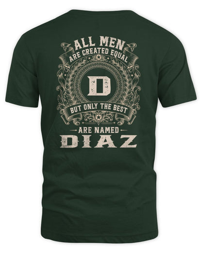 All Men Are Created Equal Cool Logo Shirt DIAZ M1-60 / Unisex Standard T-Shirt / forest green
