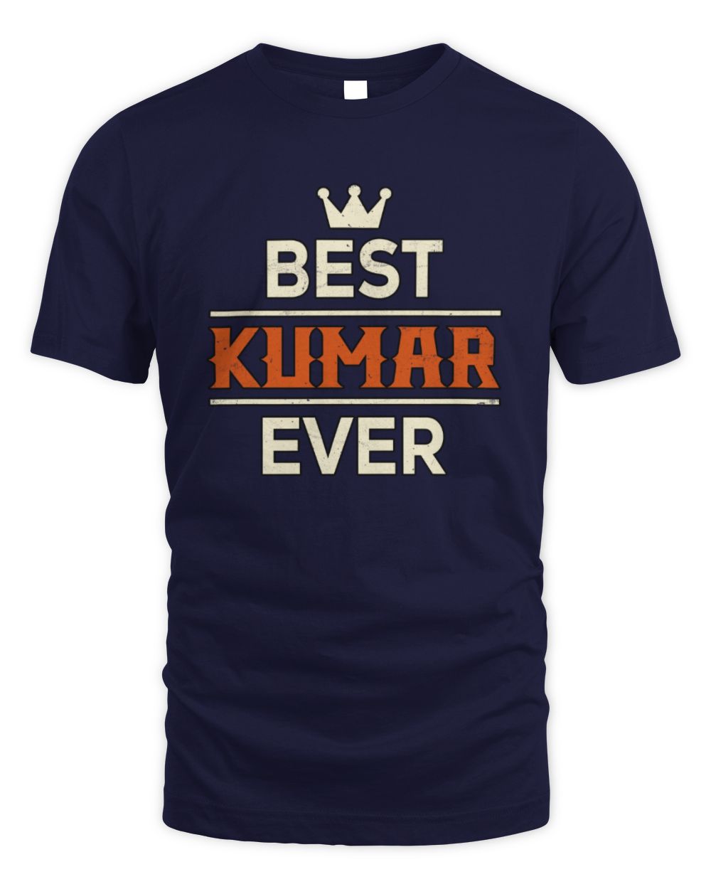 Best Your Name With Crown Shirt KUMAR M1-59 / Unisex Standard T-Shirt / navy