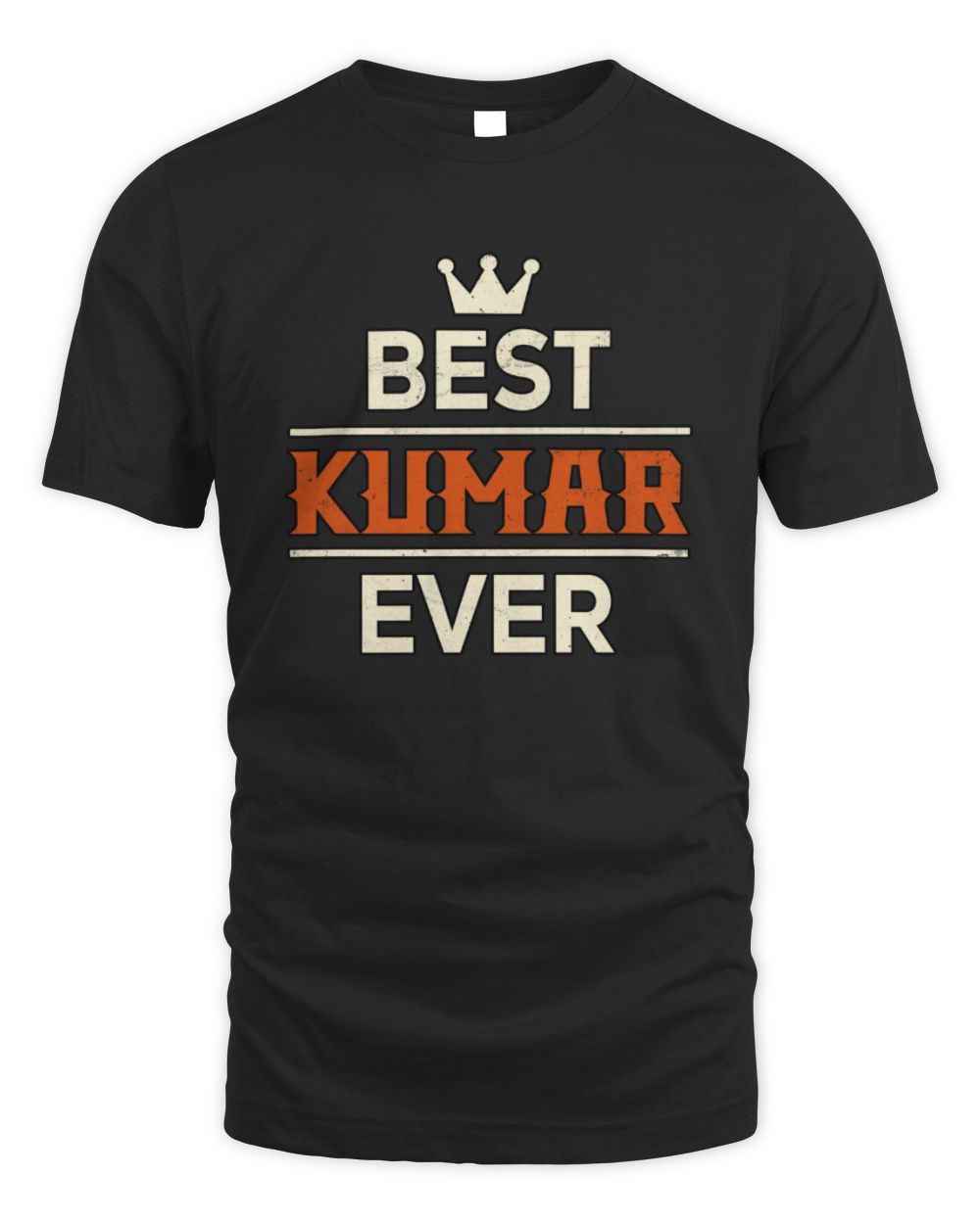 Best Your Name With Crown Shirt KUMAR M1-59 / Unisex Standard T-Shirt / black