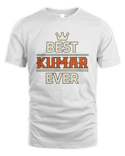 Best Your Name With Crown Shirt KUMAR M1-59 / Unisex Standard T-Shirt / white
