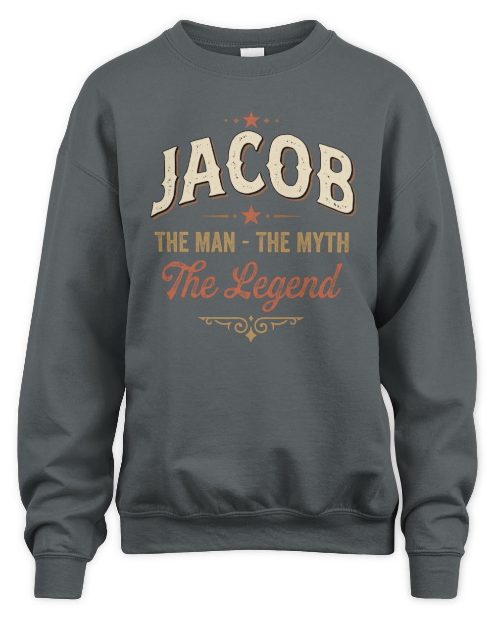 I'm Name I'm Not Rude I Just Have The Balls Funny T-Shirt JACOB M1-77 / Unisex Sweatshirt / charcoal