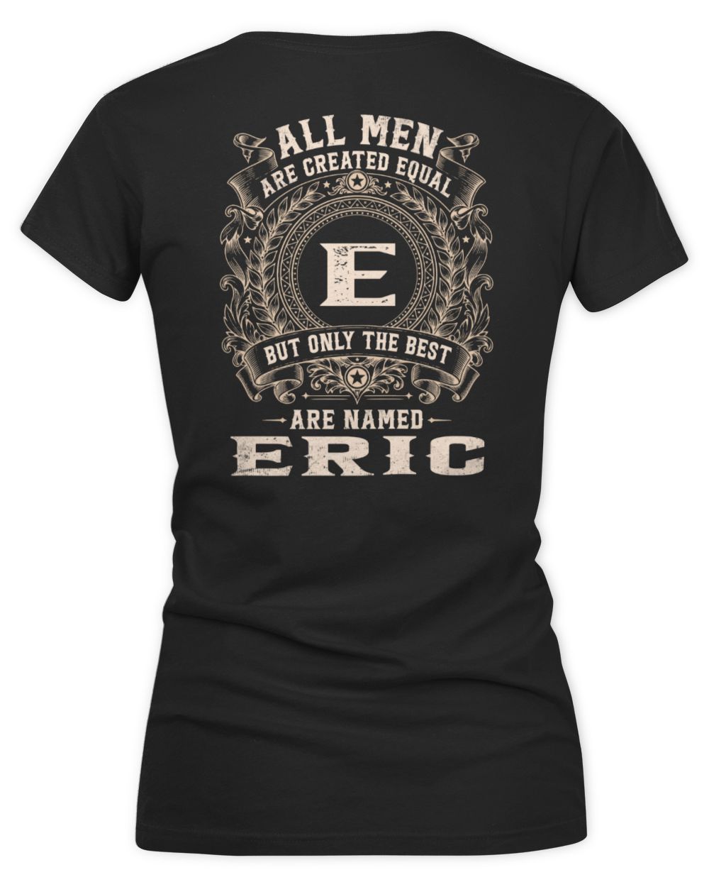 All Men Are Created Equal Cool Logo Shirt ERIC M1-60 / Women's V-Neck T-Shirt / black