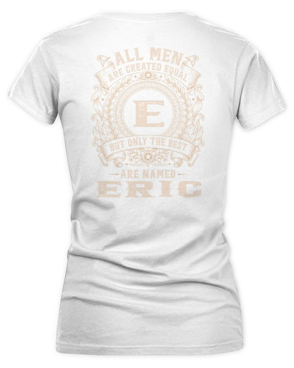 All Men Are Created Equal Cool Logo Shirt ERIC M1-60 / Women's V-Neck T-Shirt / white