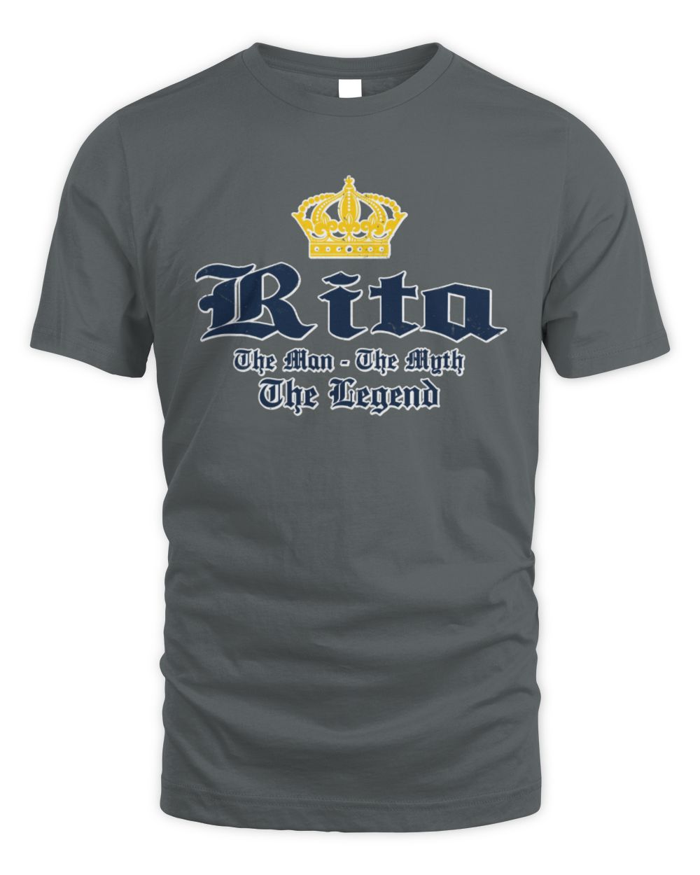 The Man The Myth The Legend Corona Beer T-Shirt RITA M1-S83 / Unisex Standard T-Shirt / charcoal