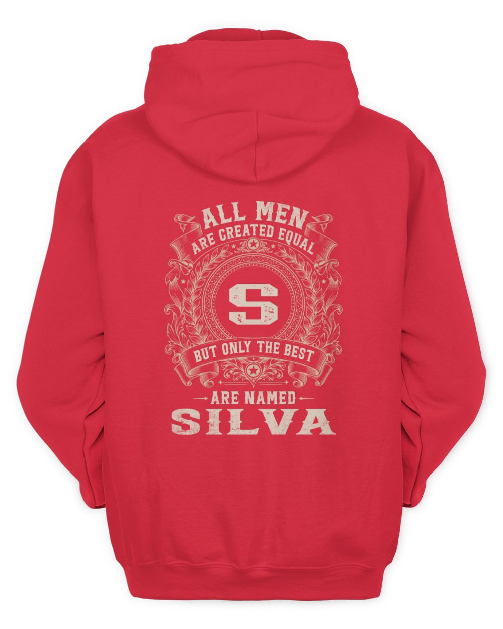 All Men Are Created Equal Cool Logo Shirt SILVA M1-60 / Unisex Hoodie / red