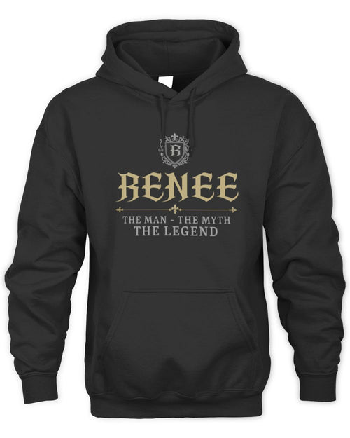 The Man The Myth The Legend Western Shirt RENEE M1-78 / Unisex Hoodie / black