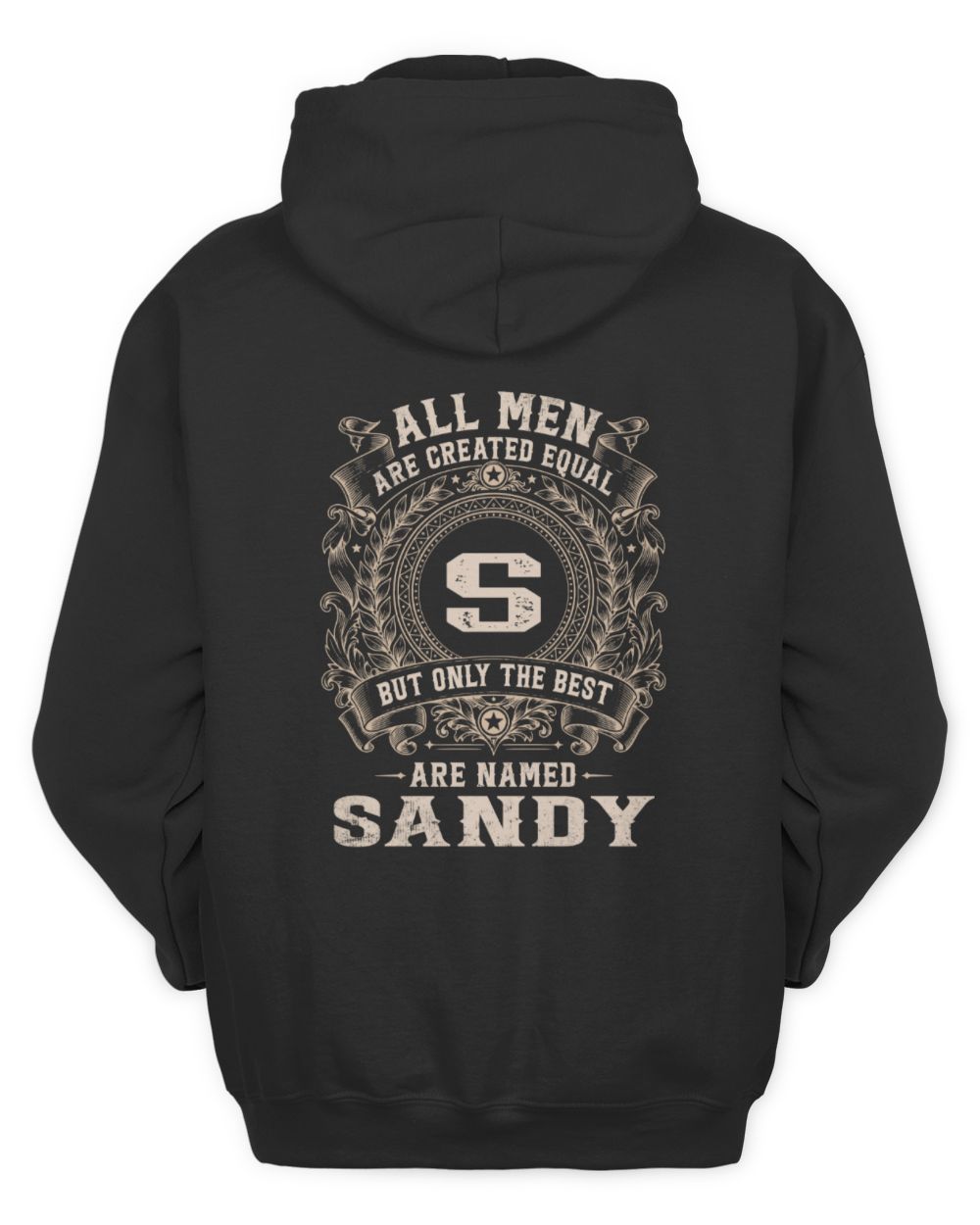 All Men Are Created Equal Cool Logo Shirt SANDY M1-60 / Unisex Hoodie / black