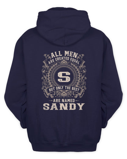 All Men Are Created Equal Cool Logo Shirt SANDY M1-60 / Unisex Hoodie / navy