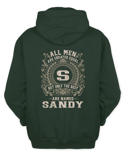 All Men Are Created Equal Cool Logo Shirt SANDY M1-60 / Unisex Hoodie / forest green