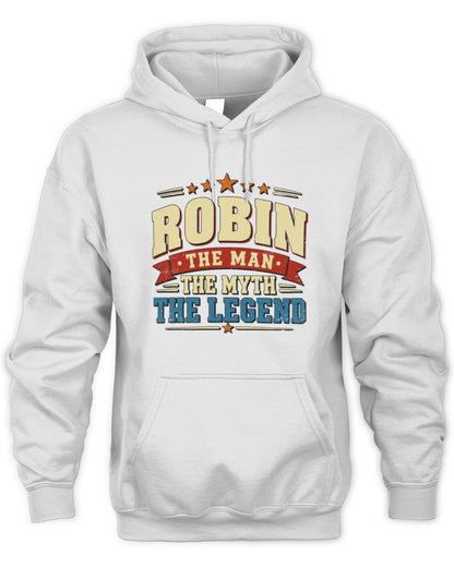 The Man The Myth The Legend Ribbon Vintage T-Shirt ROBIN M1-56 / Unisex Hoodie / white