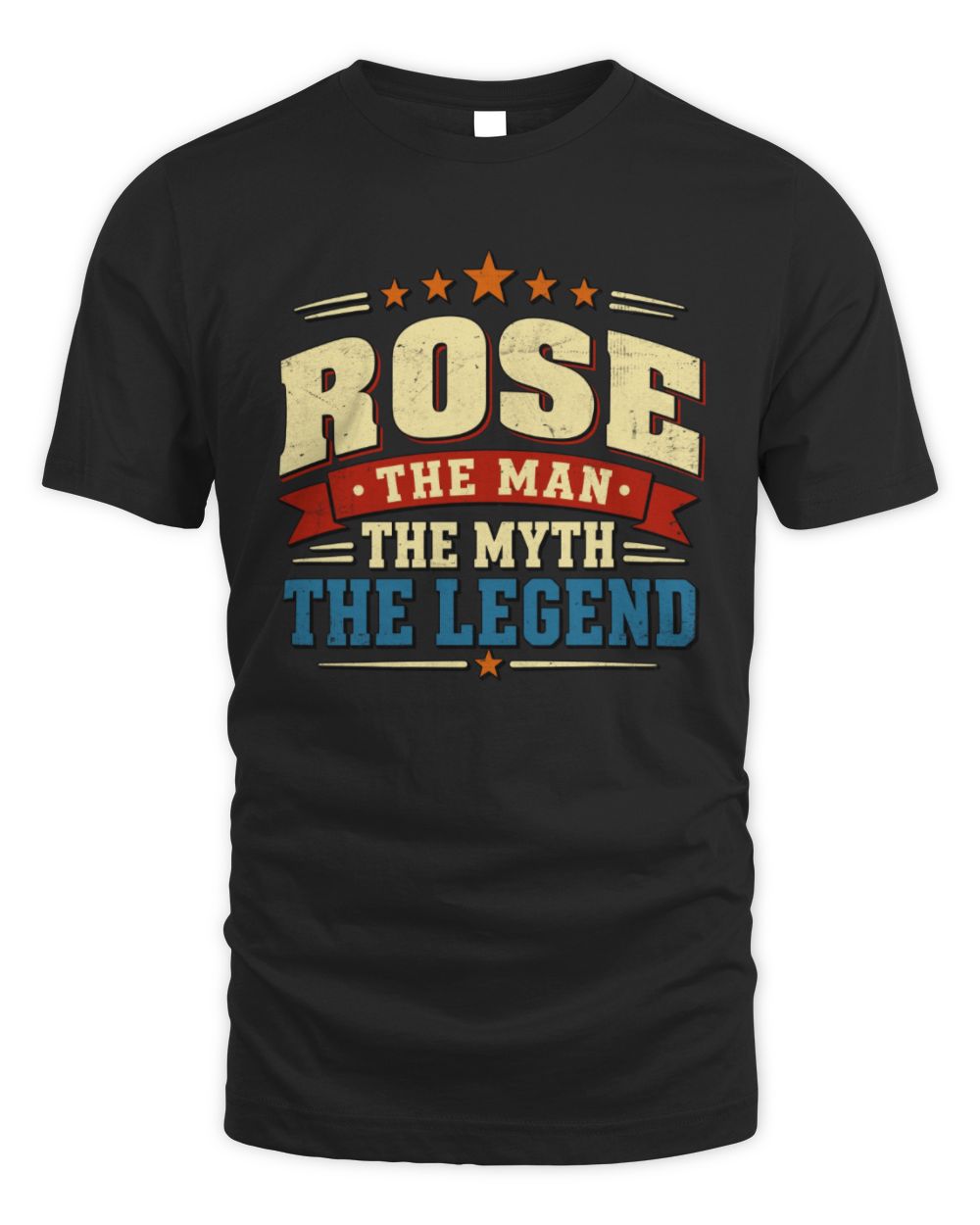 The Man The Myth The Legend Ribbon Vintage T-Shirt ROSE M1-56 / Unisex Standard T-Shirt / black