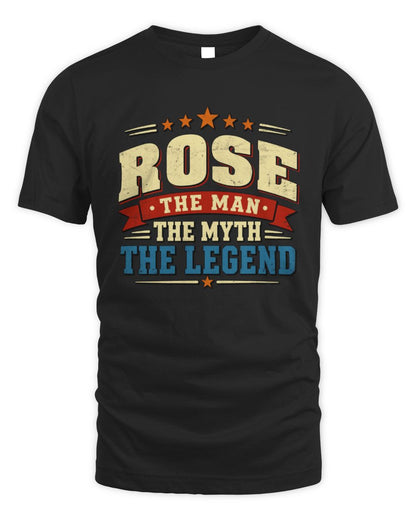 The Man The Myth The Legend Ribbon Vintage T-Shirt ROSE M1-56 / Unisex Standard T-Shirt / black