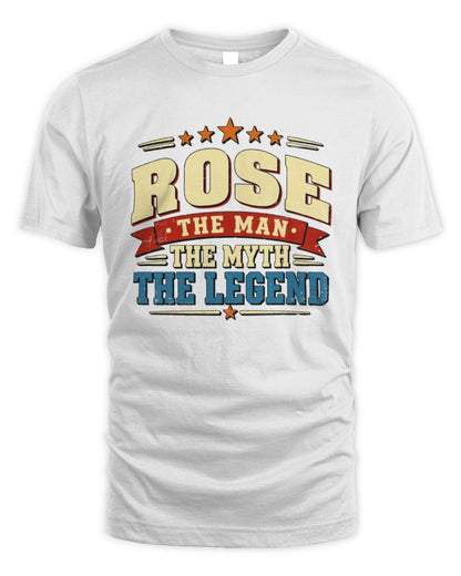 The Man The Myth The Legend Ribbon Vintage T-Shirt ROSE M1-56 / Unisex Standard T-Shirt / white