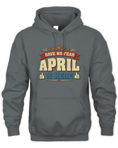 Have No Fear Your Name Is Here Cool Graphic T-Shirt APRIL M1-71 / Unisex Hoodie / charcoal
