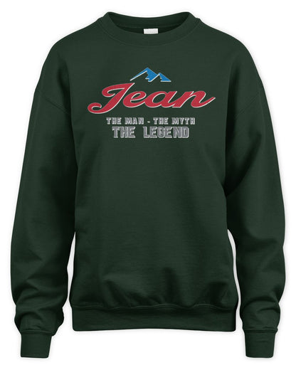 The Man The Myth The Legend Coors Light Beer T-Shirt JEAN M1-S84 / Unisex Sweatshirt / forest green