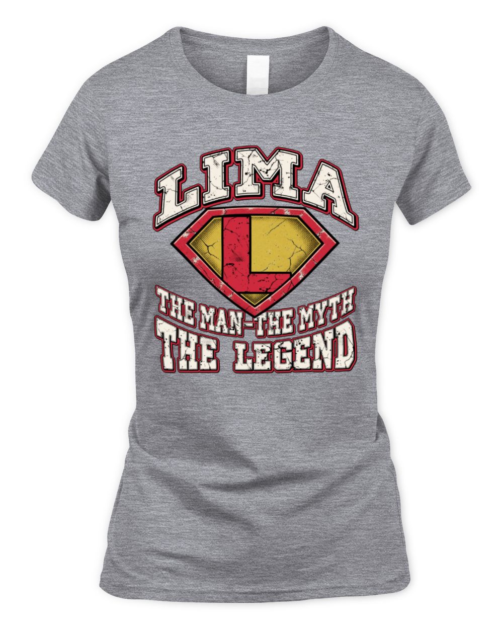 The Man The Myth The Legend Superman Graphic T-Shirt LIMA M1-74 / Women's Standard T-Shirt / sport grey