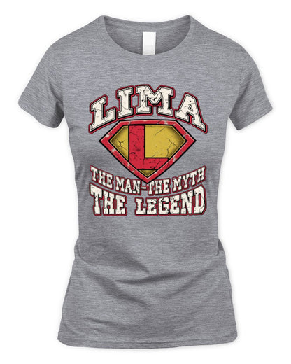 The Man The Myth The Legend Superman Graphic T-Shirt LIMA M1-74 / Women's Standard T-Shirt / sport grey