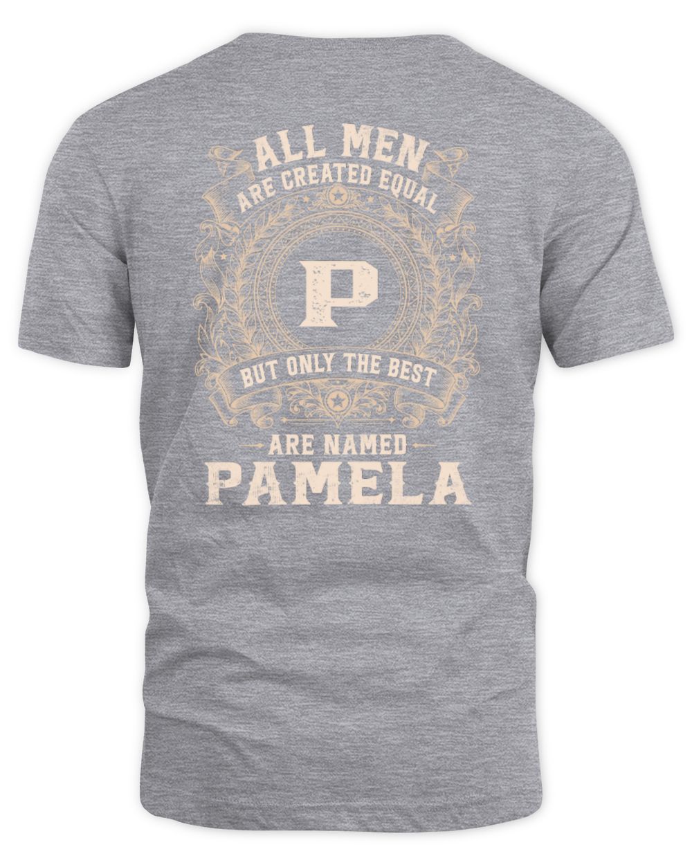 All Men Are Created Equal Cool Logo Shirt PAMELA M1-60 / Unisex Standard T-Shirt / sport grey