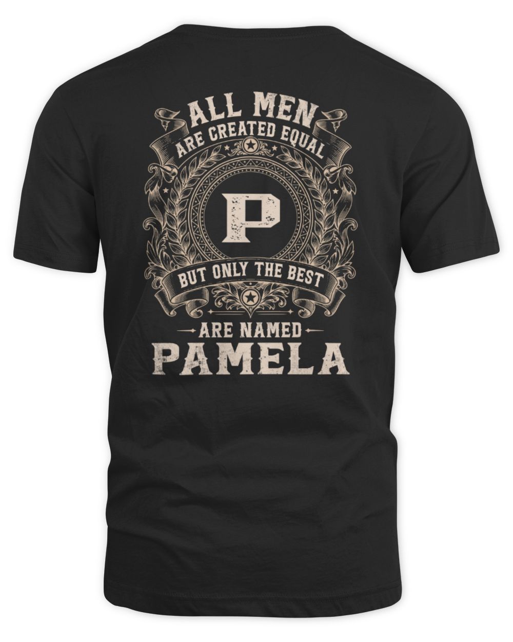 All Men Are Created Equal Cool Logo Shirt PAMELA M1-60 / Unisex Standard T-Shirt / black