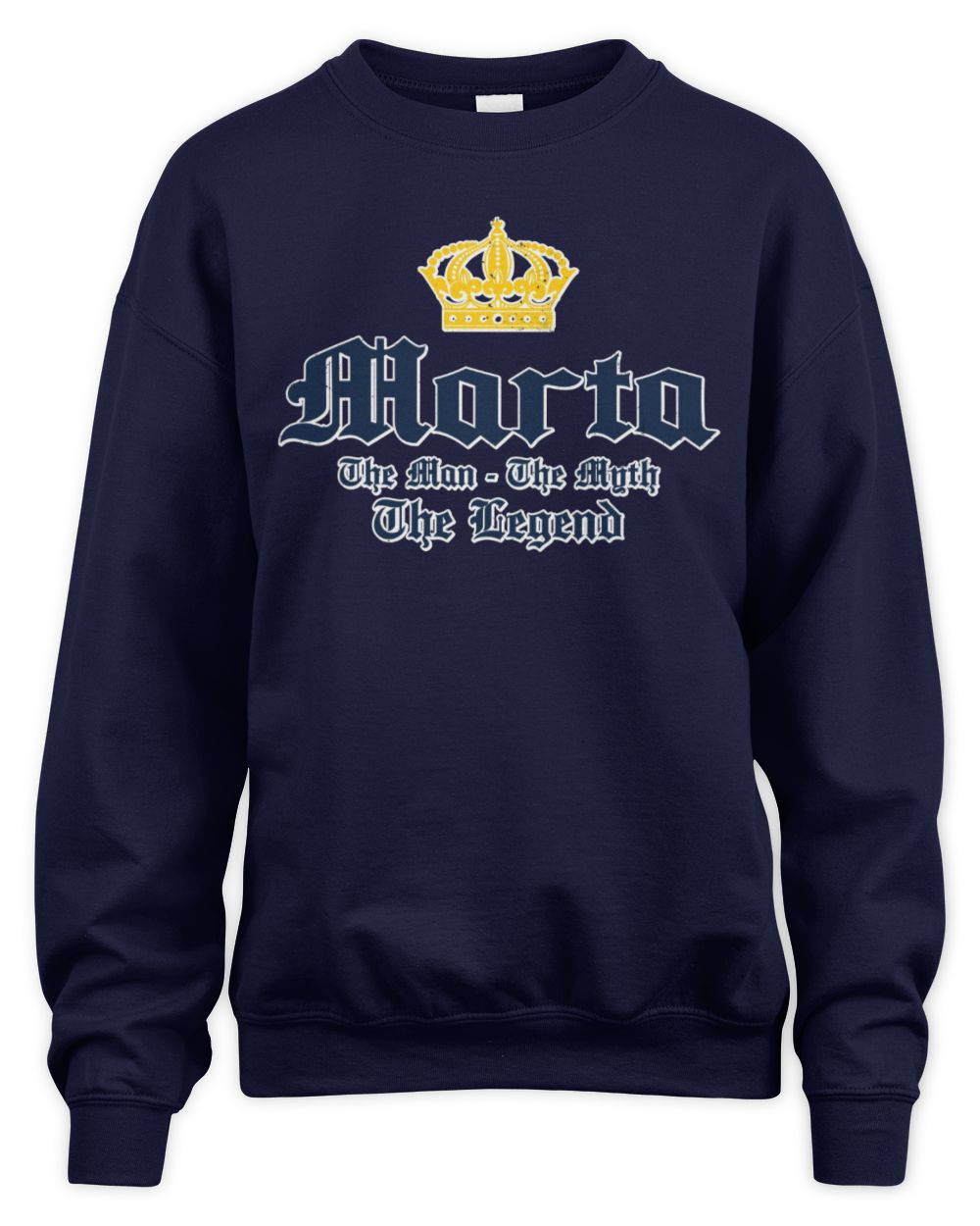 The Man The Myth The Legend Corona Beer T-Shirt MARTA M1-S83 / Unisex Sweatshirt / navy