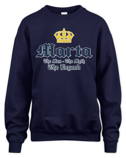 The Man The Myth The Legend Corona Beer T-Shirt MARTA M1-S83 / Unisex Sweatshirt / navy