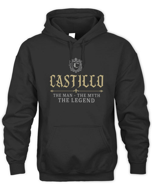 The Man The Myth The Legend Western Shirt CASTILLO M1-78 / Unisex Hoodie / black